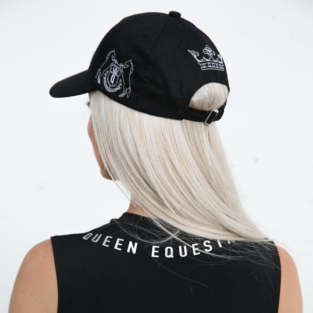 Black Queen Cap – Queen Equestrian Clothing display picture 3